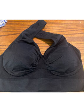 Women's RHONDA SHEAR Black Seamless Bra 1X pack of 2 bras